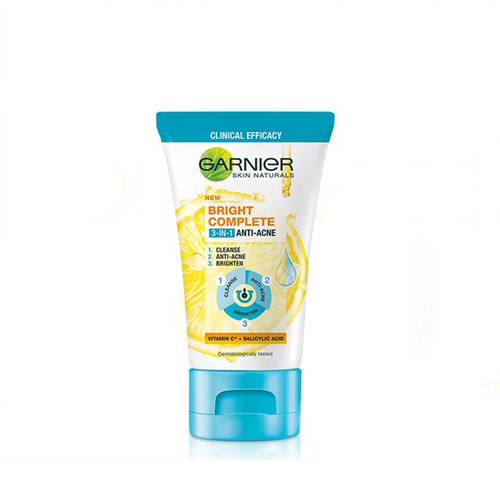 Garnier Bright Complete 3-in-1 Anti-Acne Cleansing Foam - 50ml