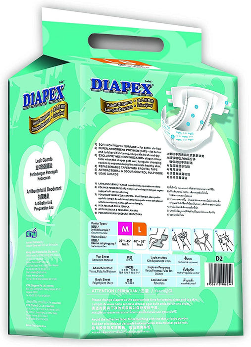 Diapex Basic Adult Diaper (L) '8