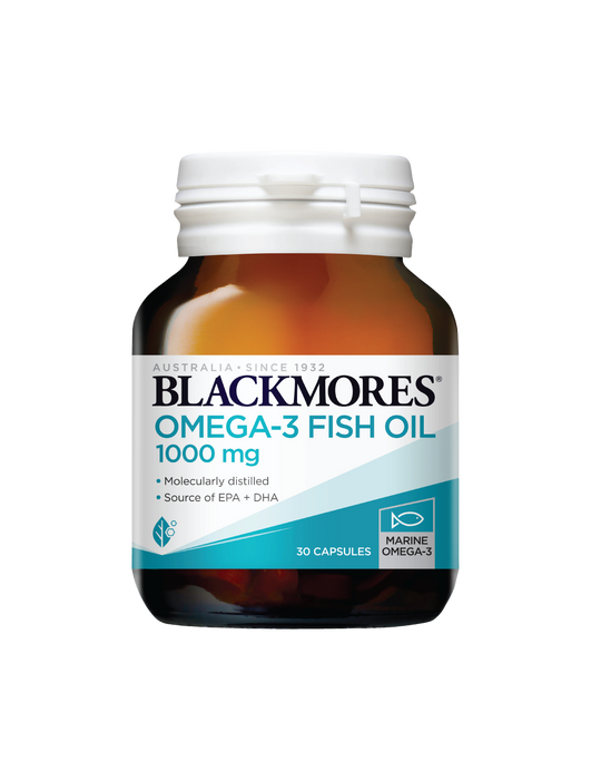 Blackmores Omega-3 Fish Oil Capsules 1000mg - 30'S