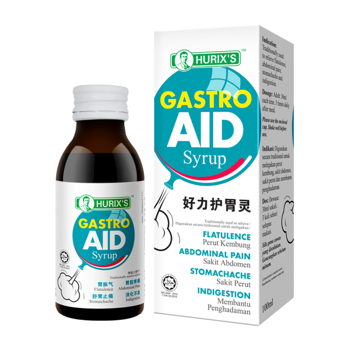 Hurix's Gastro Aid Syrup - 100ml