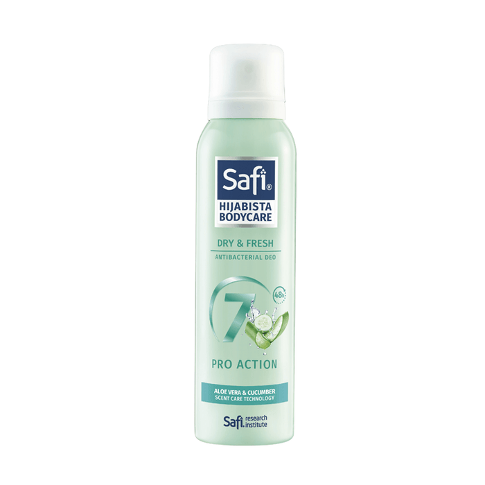 Safi Hijabista Body Care Antibacterial Deodorant Spray (Dry Fresh) - 150ml