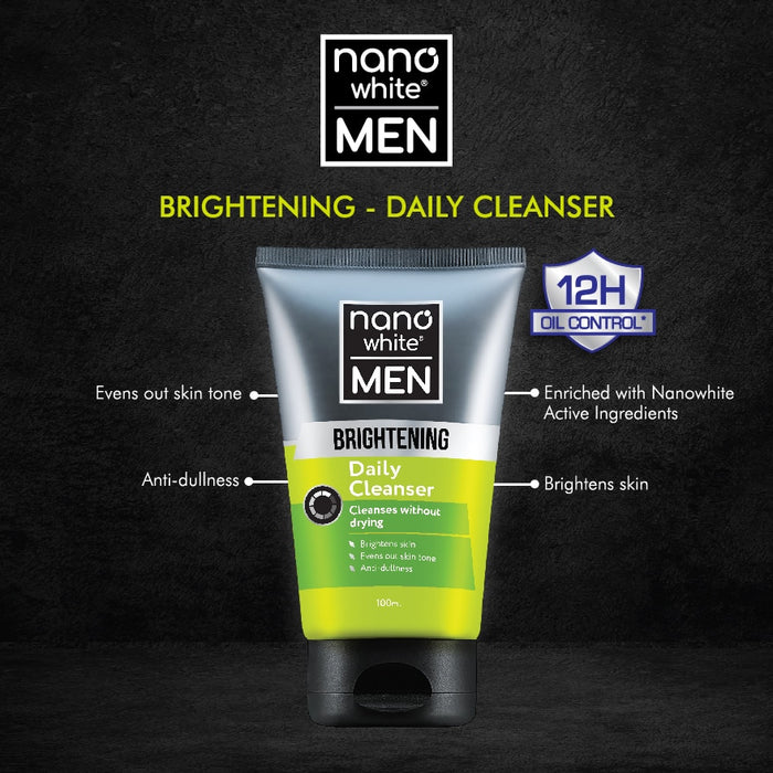 Ubermen Nano White Men Brightening Daily Cleanser - 100ml