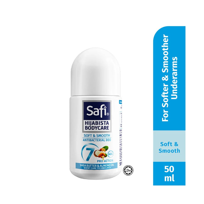 SAFI Hijabista Antibacterial Roll On Soft & Smooth - 50ml