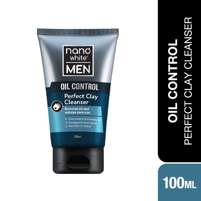 Ubermen Nano White Men Oil Control Perfect Clay Cleanser - 100ml