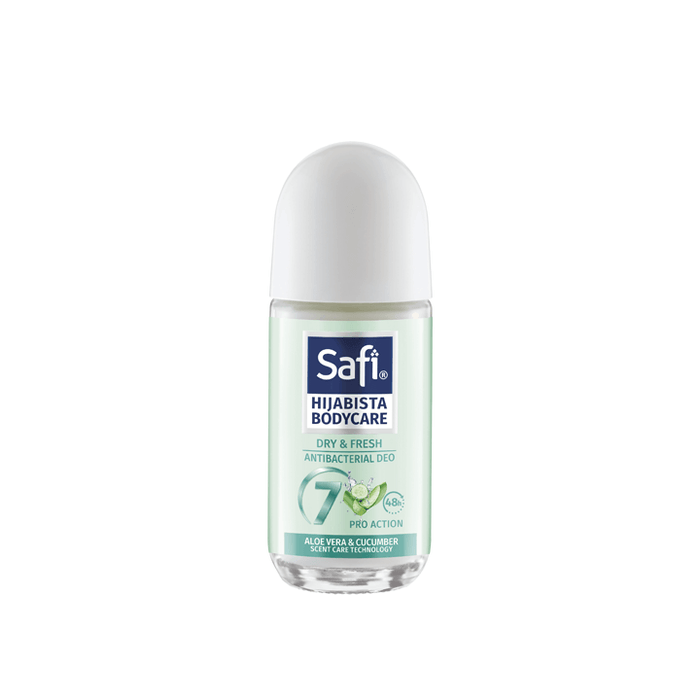 SAFI Hijabista Bodycare Antibacterial Deodorant Roll On Dry & Fresh - 50ml