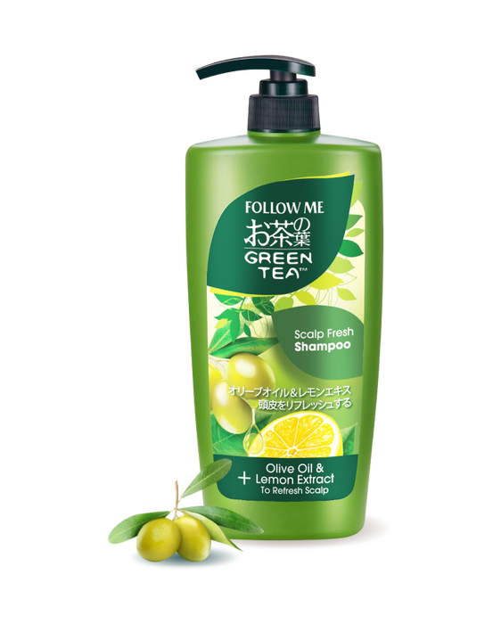 Follow Me Green Tea Scalp Fresh Shampoo - 650ml
